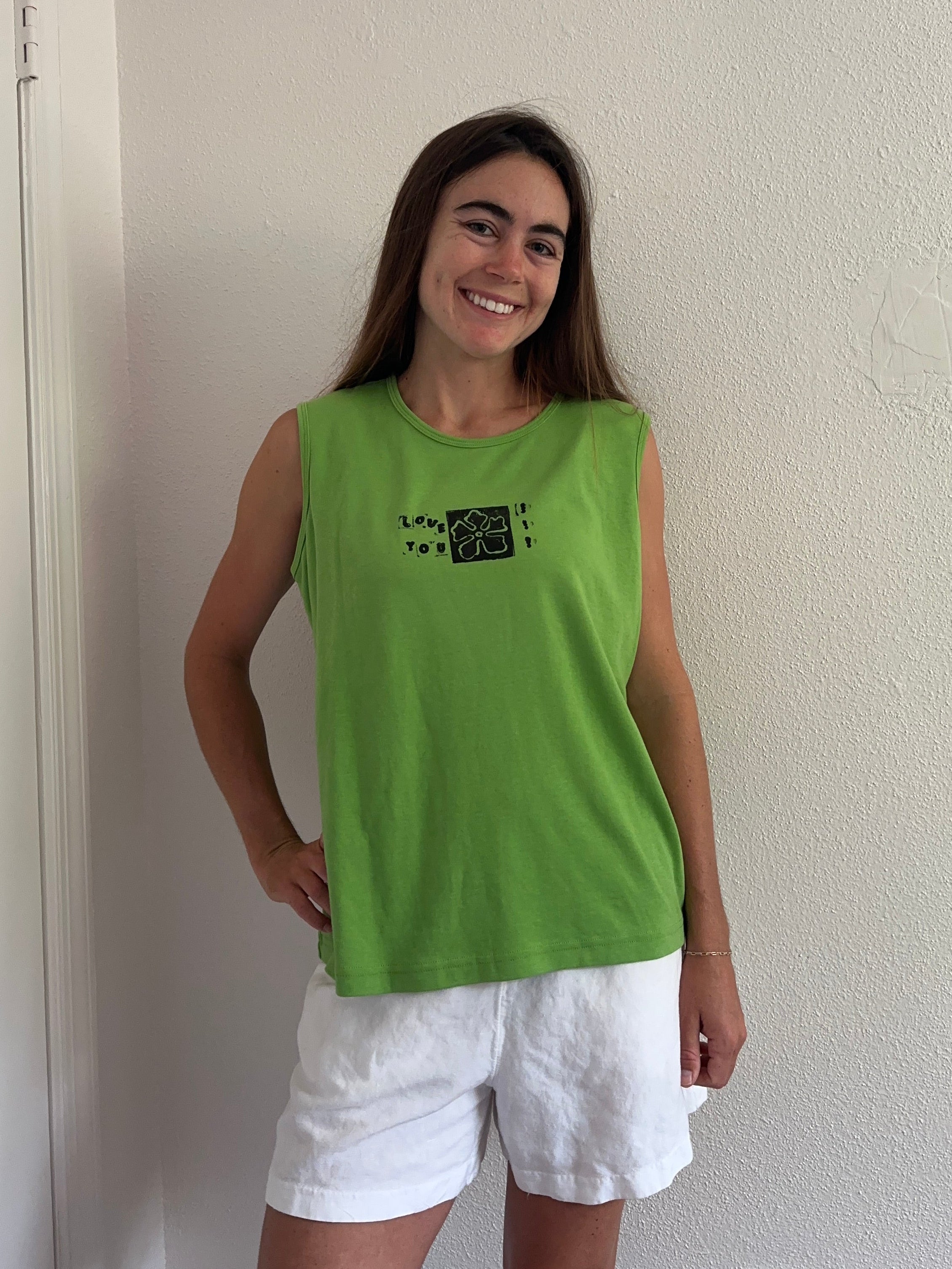 LOVE YOU Green Tank