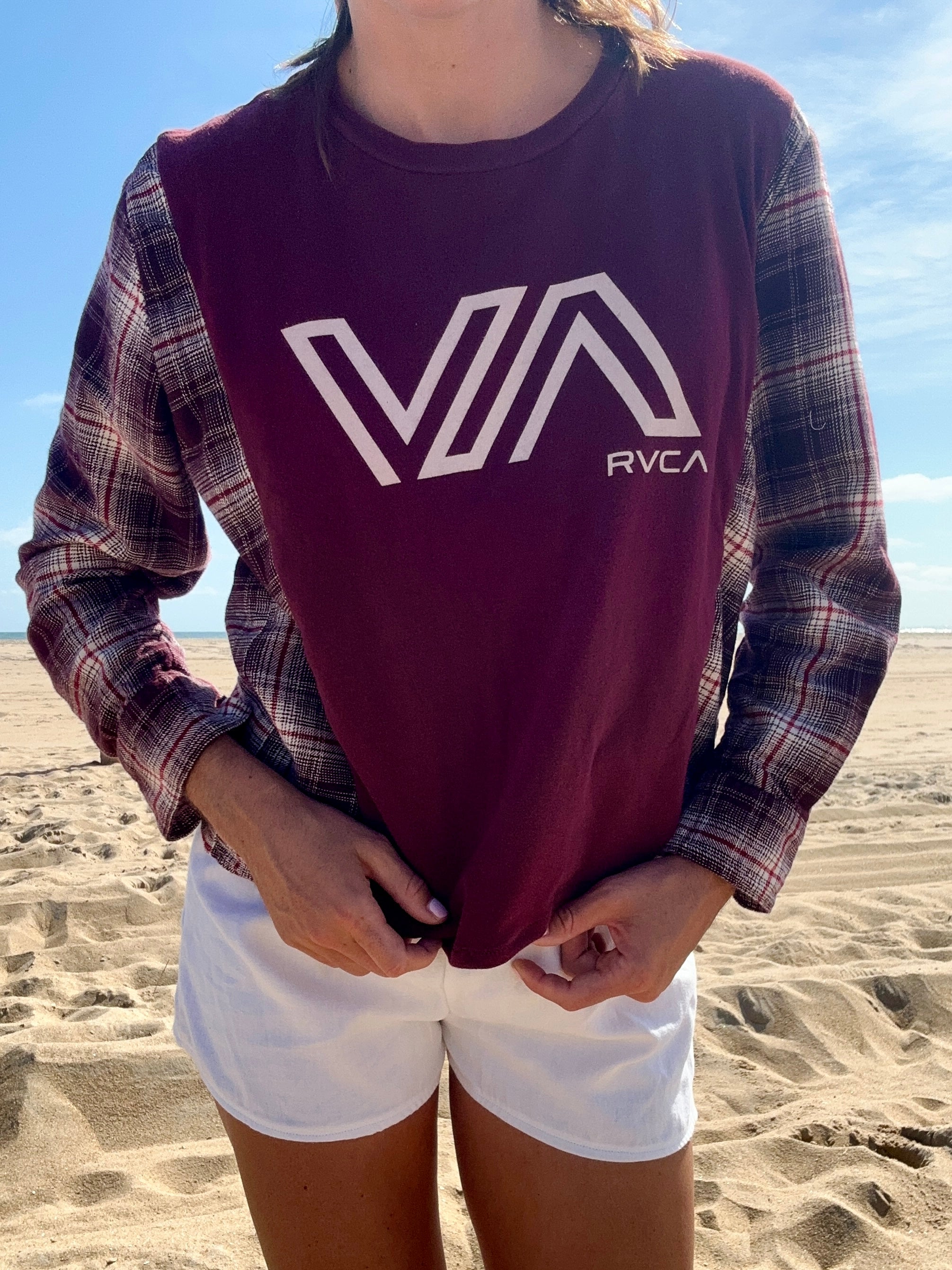 RVCA Flannel Tee