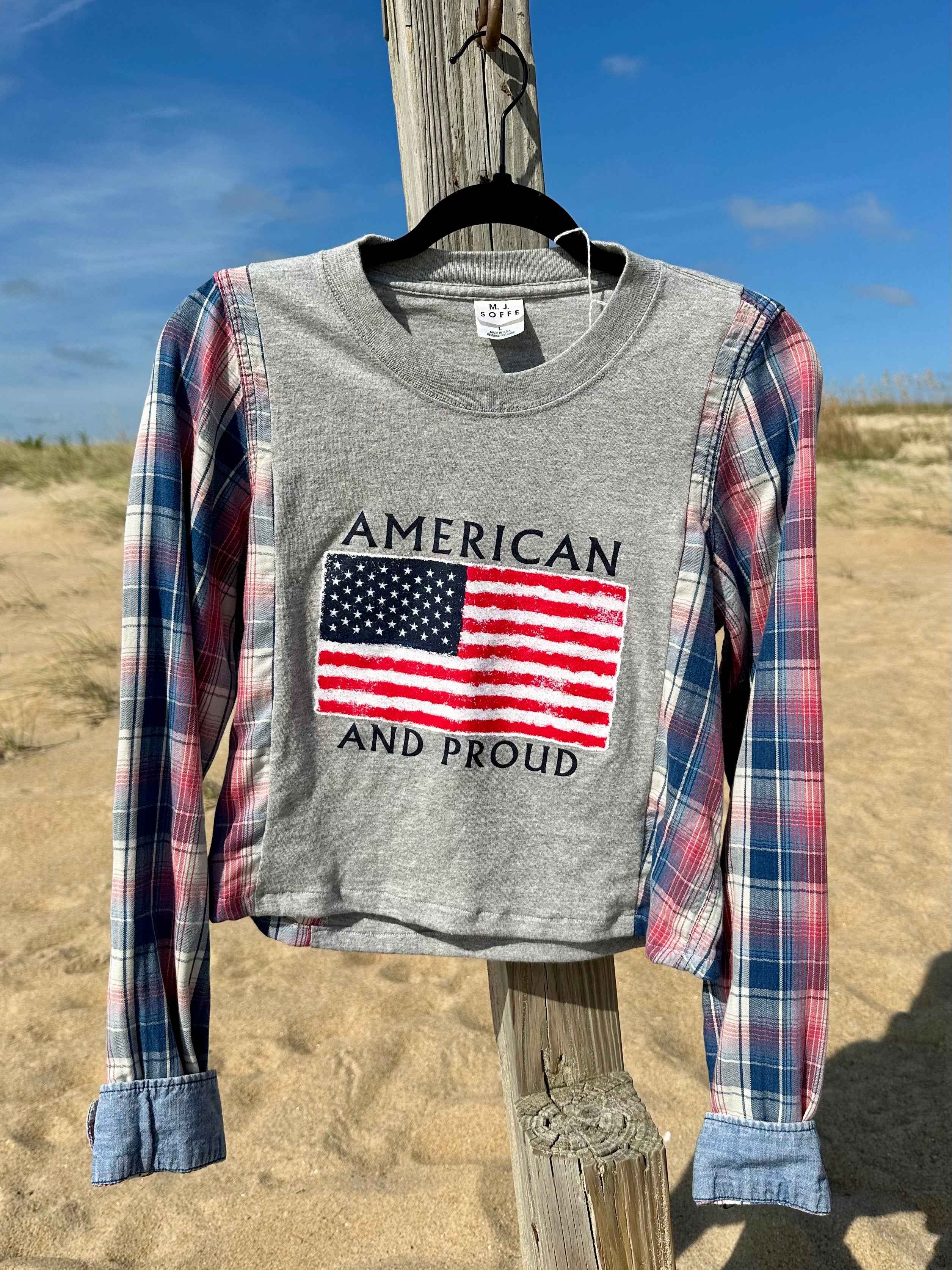 USA Flannel Tee