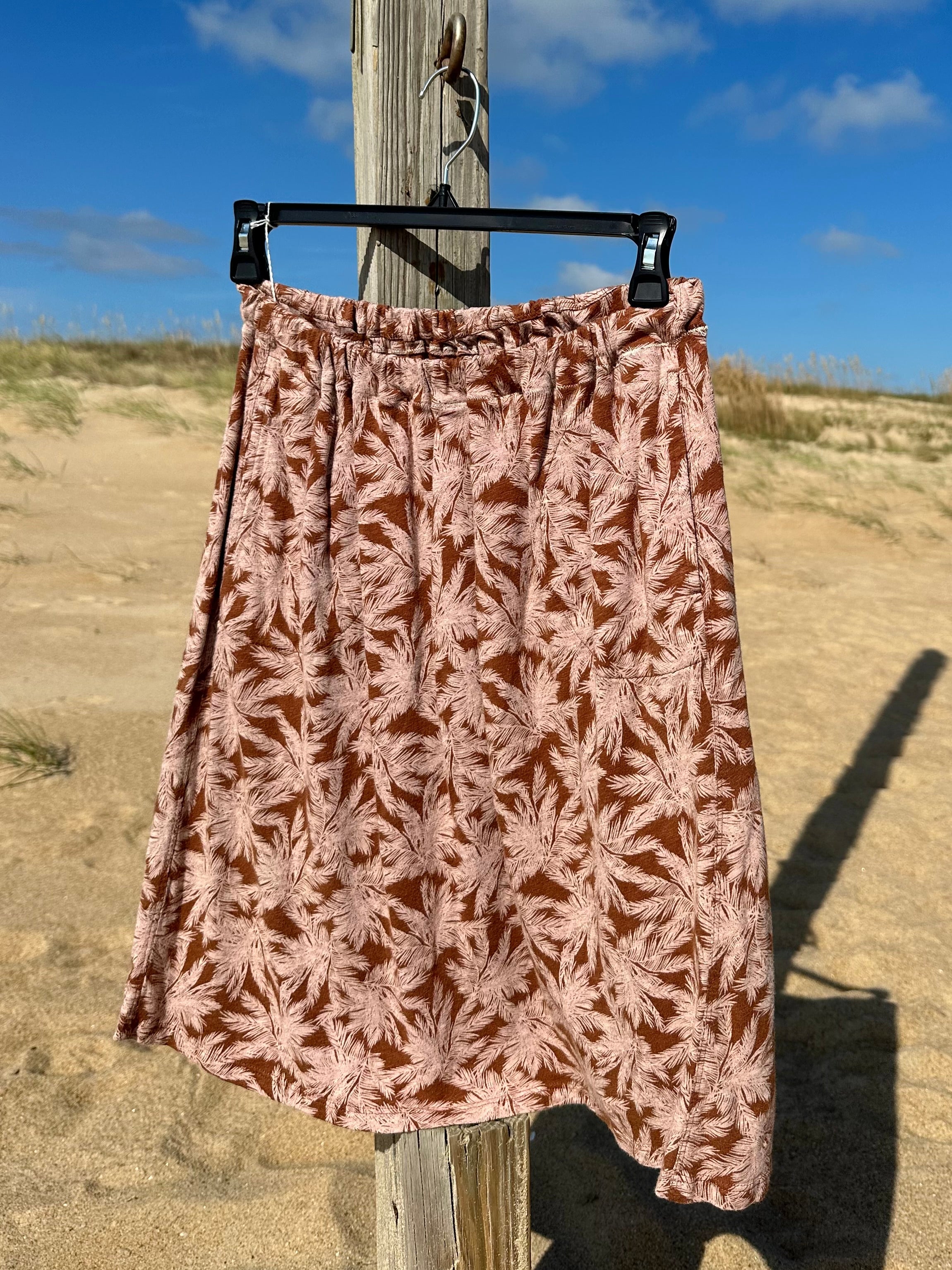 Brown Palm Skirt