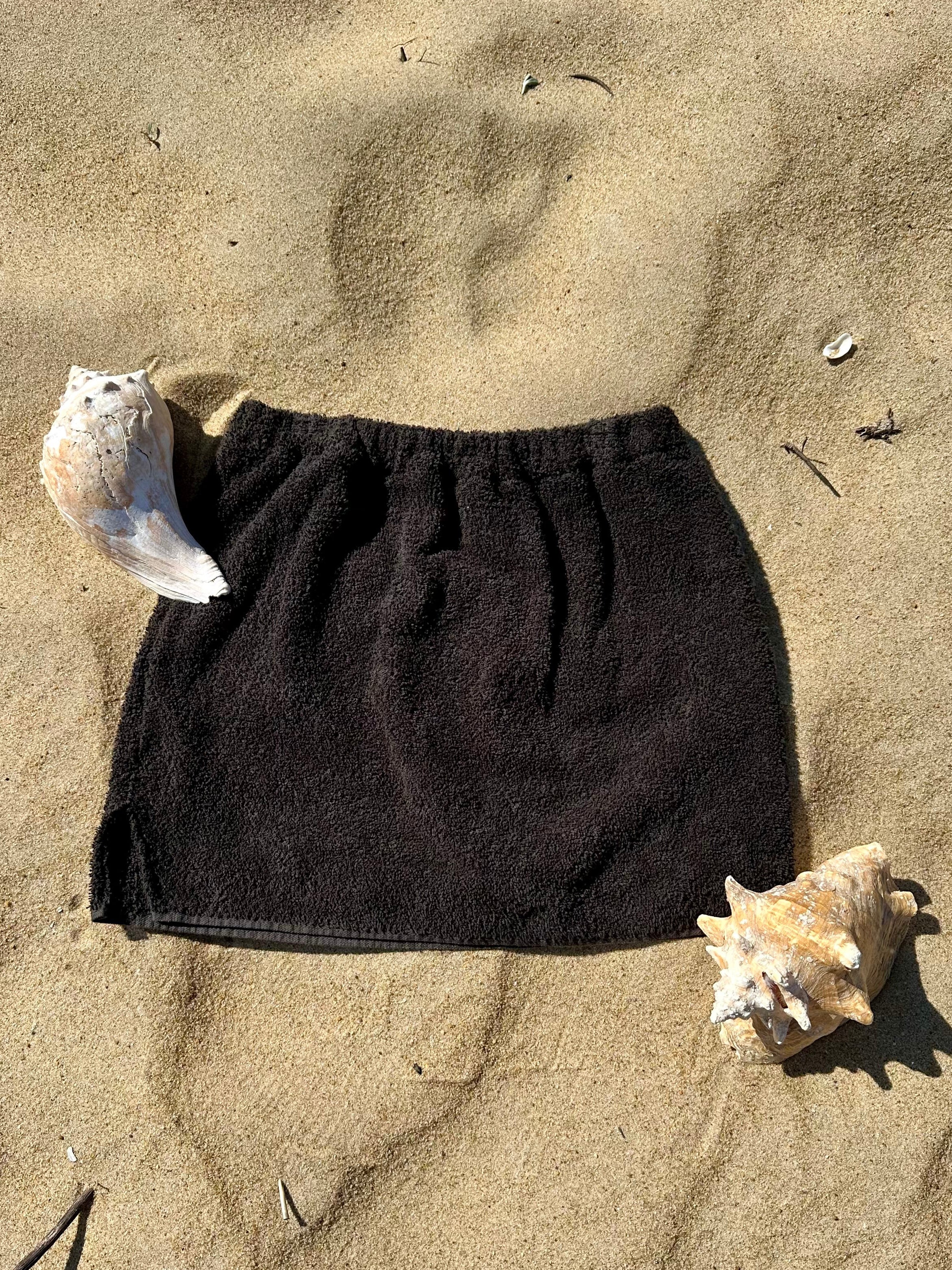 Black Towel Skirt