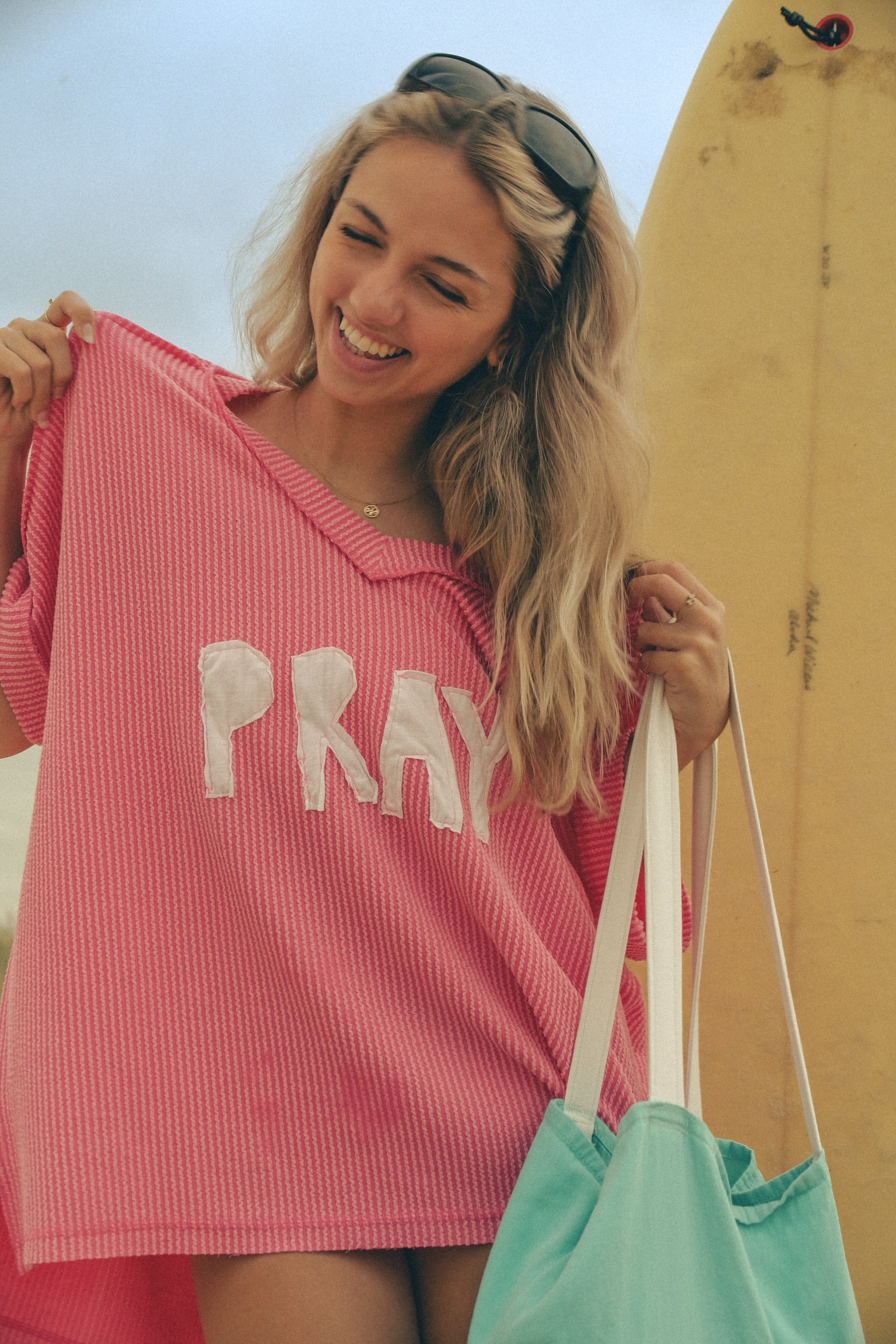 PRAY Pink Tee