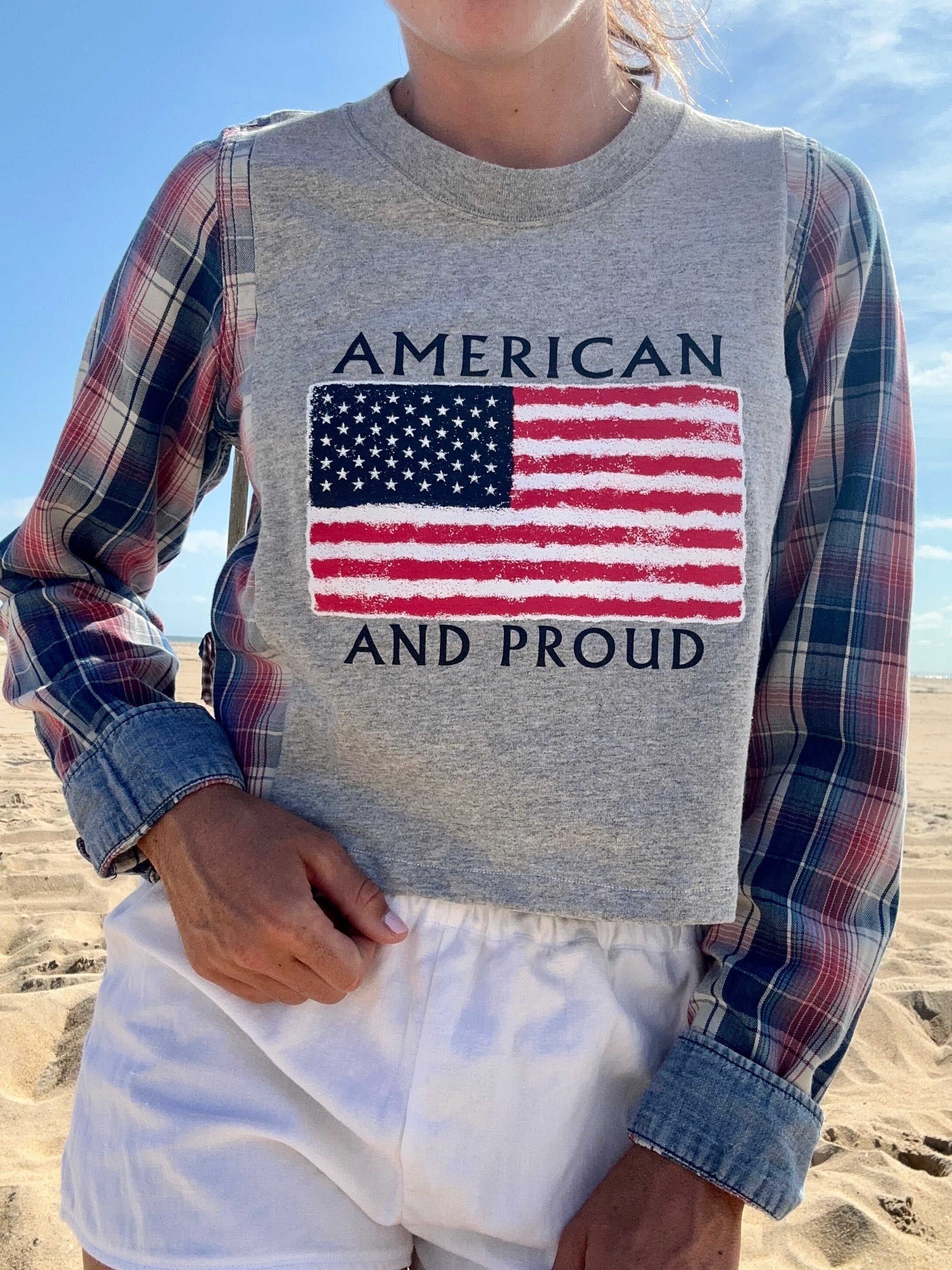 USA Flannel Tee