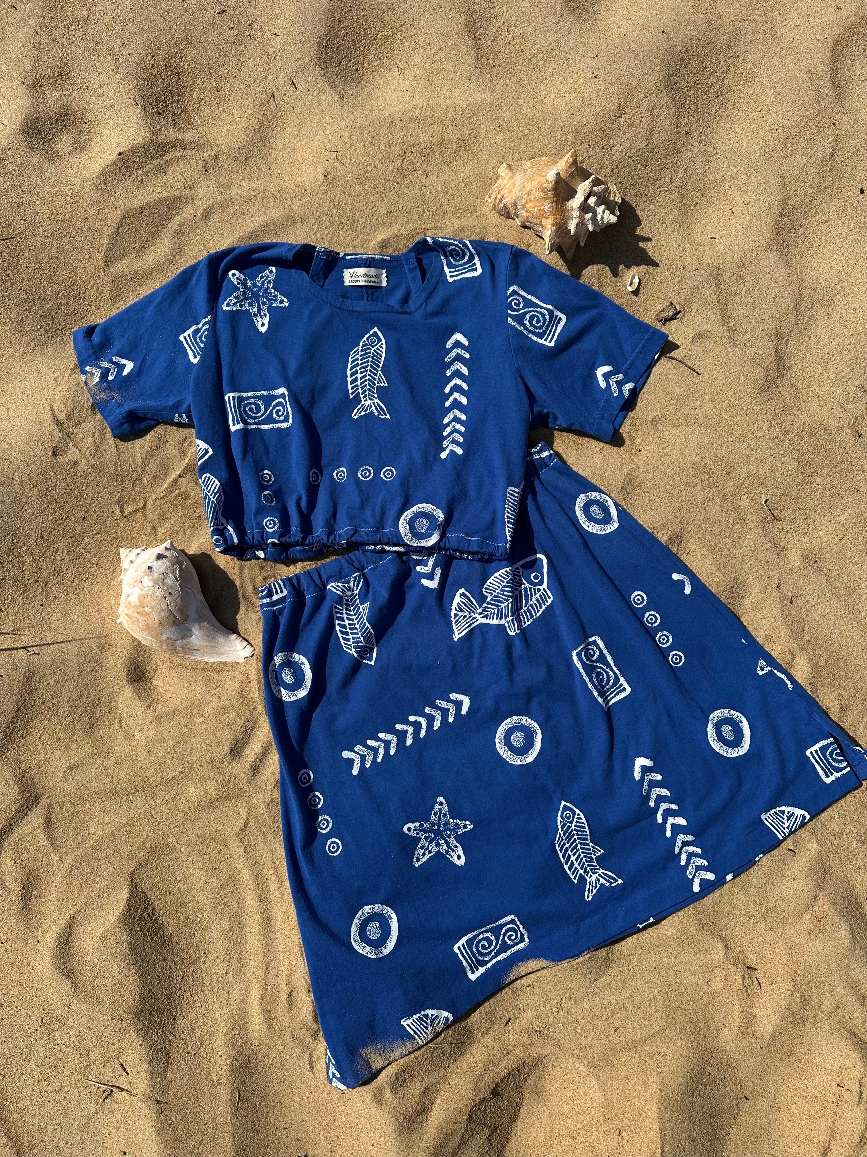 Blue Beach Skirt