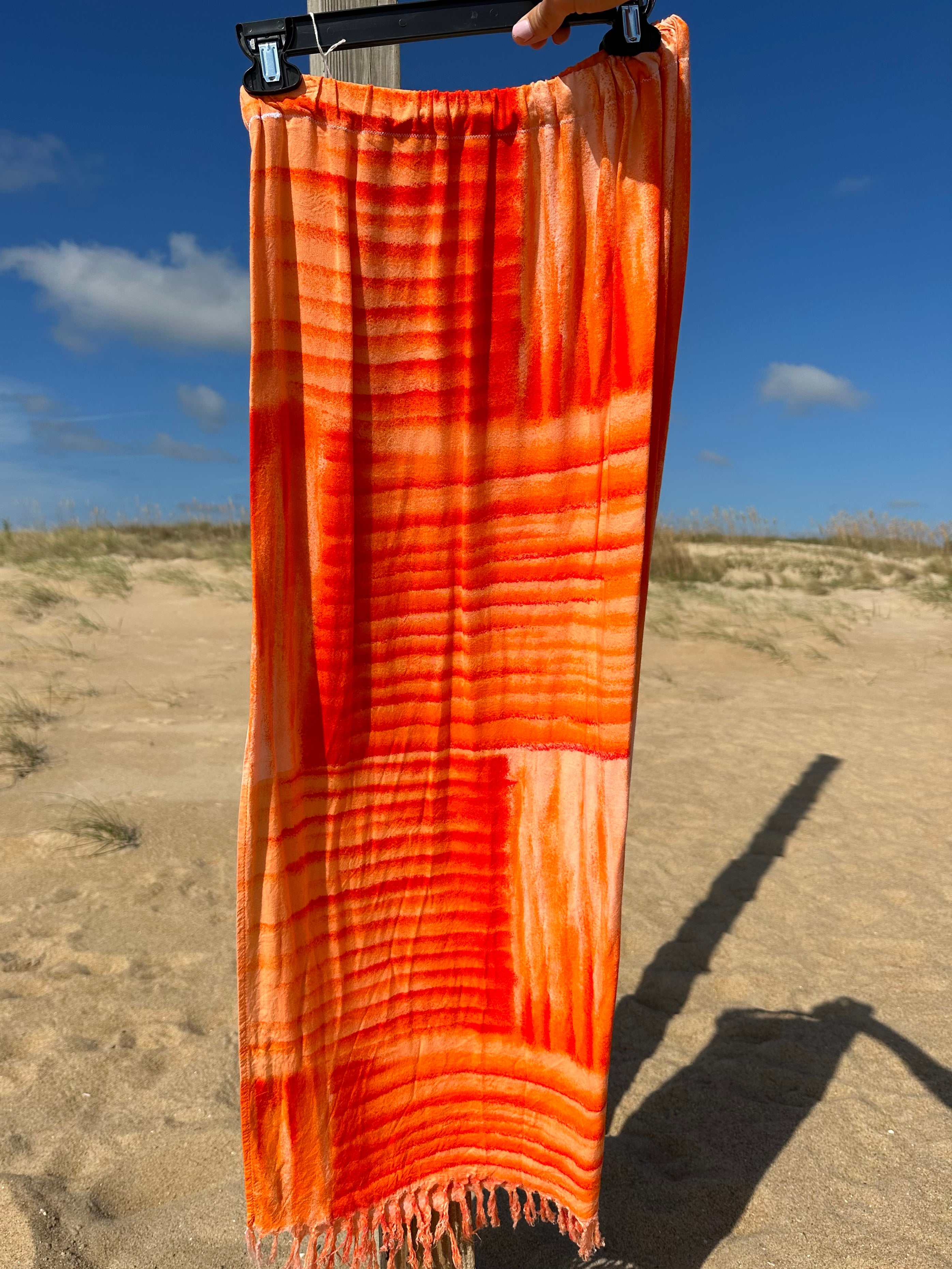 Orange Maxi Skirt