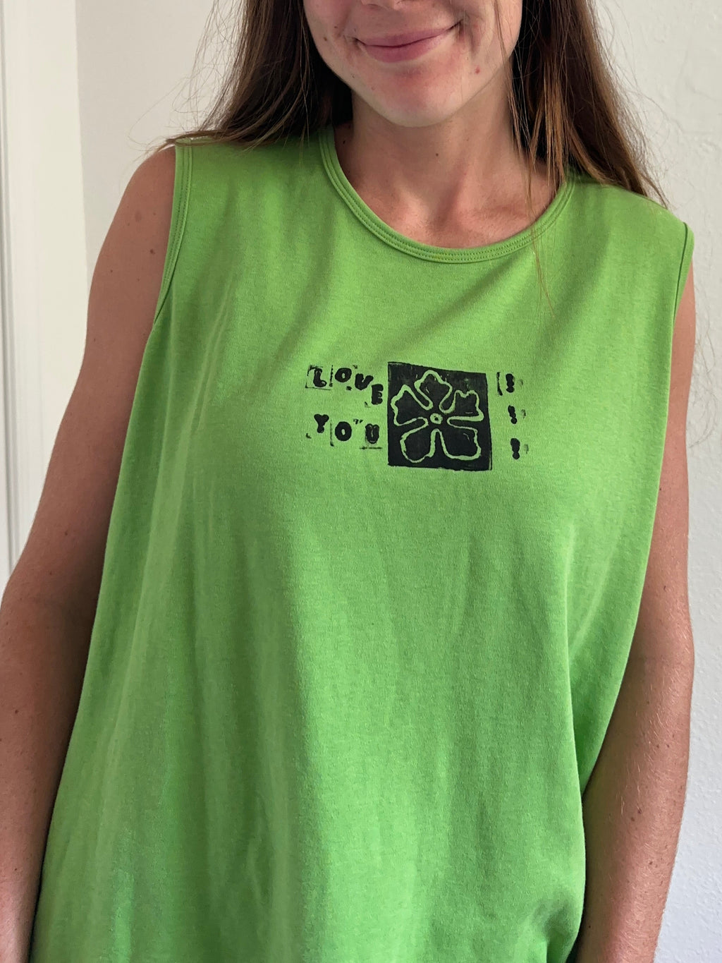 LOVE YOU Green Tank