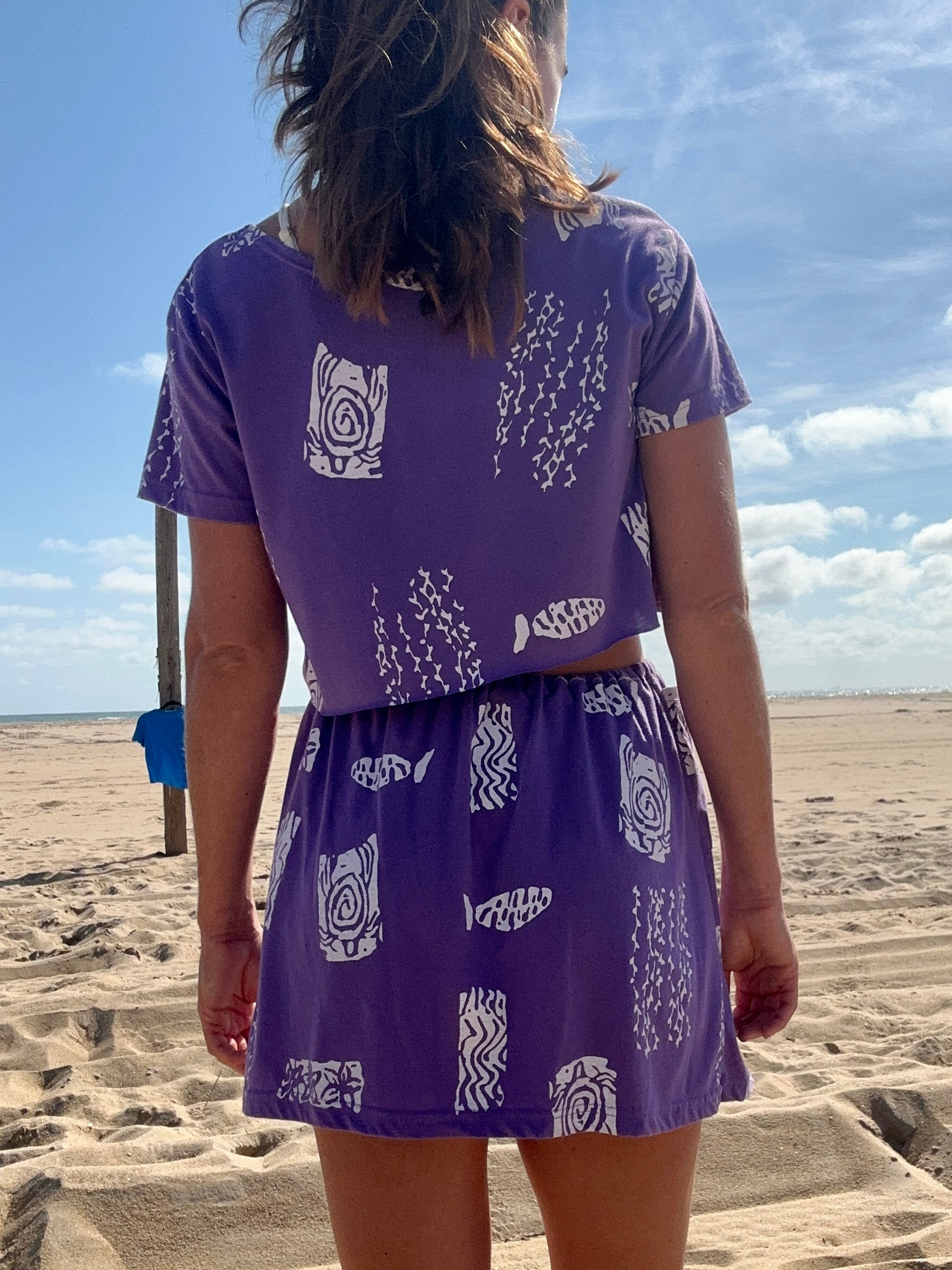 Purple Tiki Skirt
