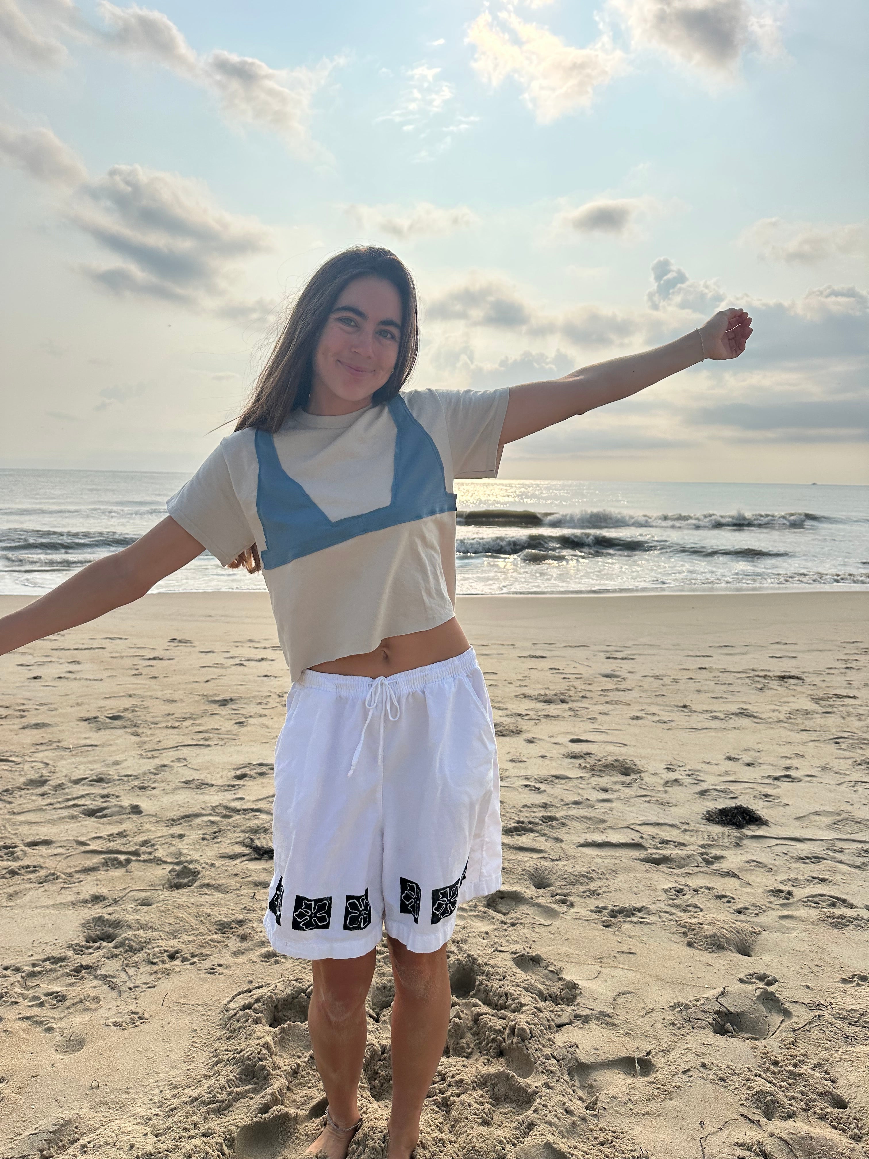 Slate bikini tee